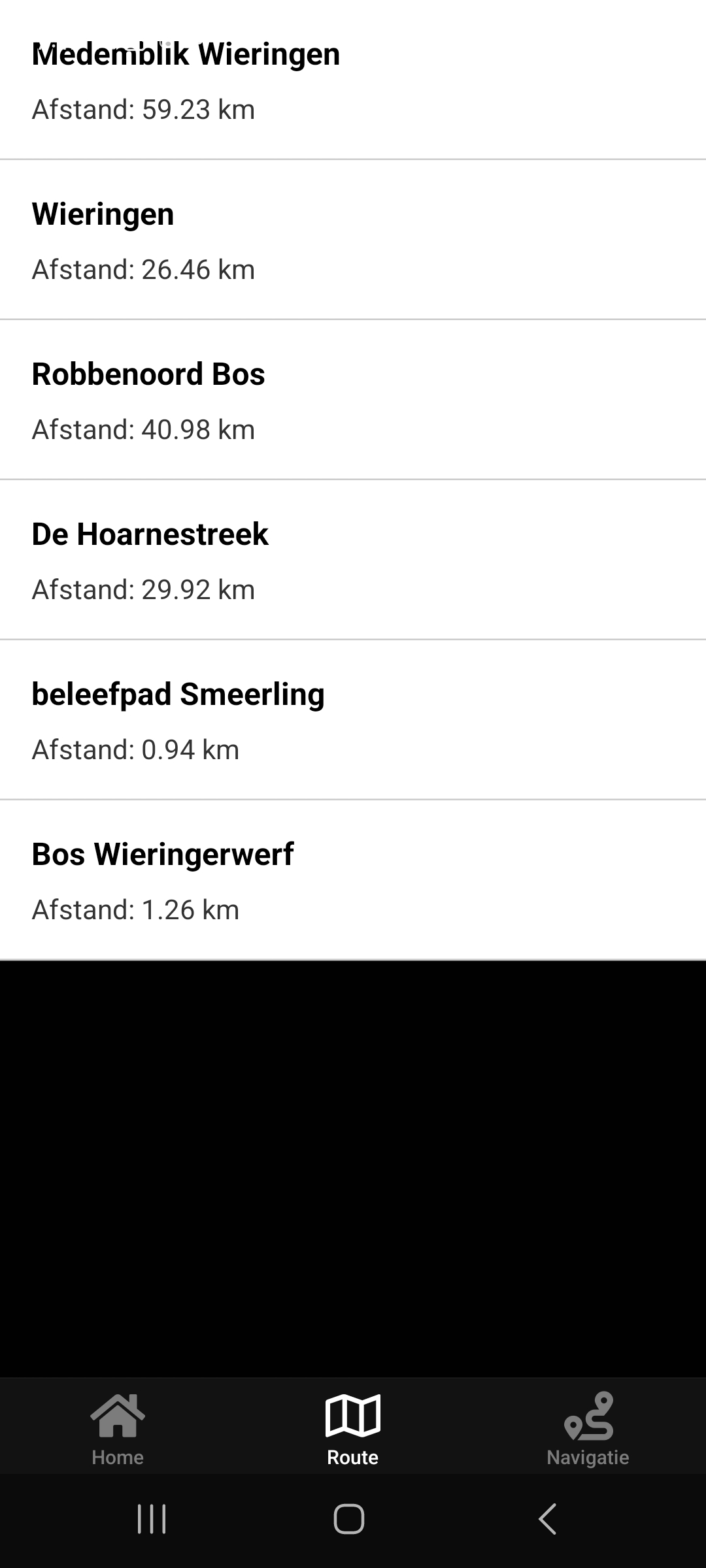 Routelijst NavZo